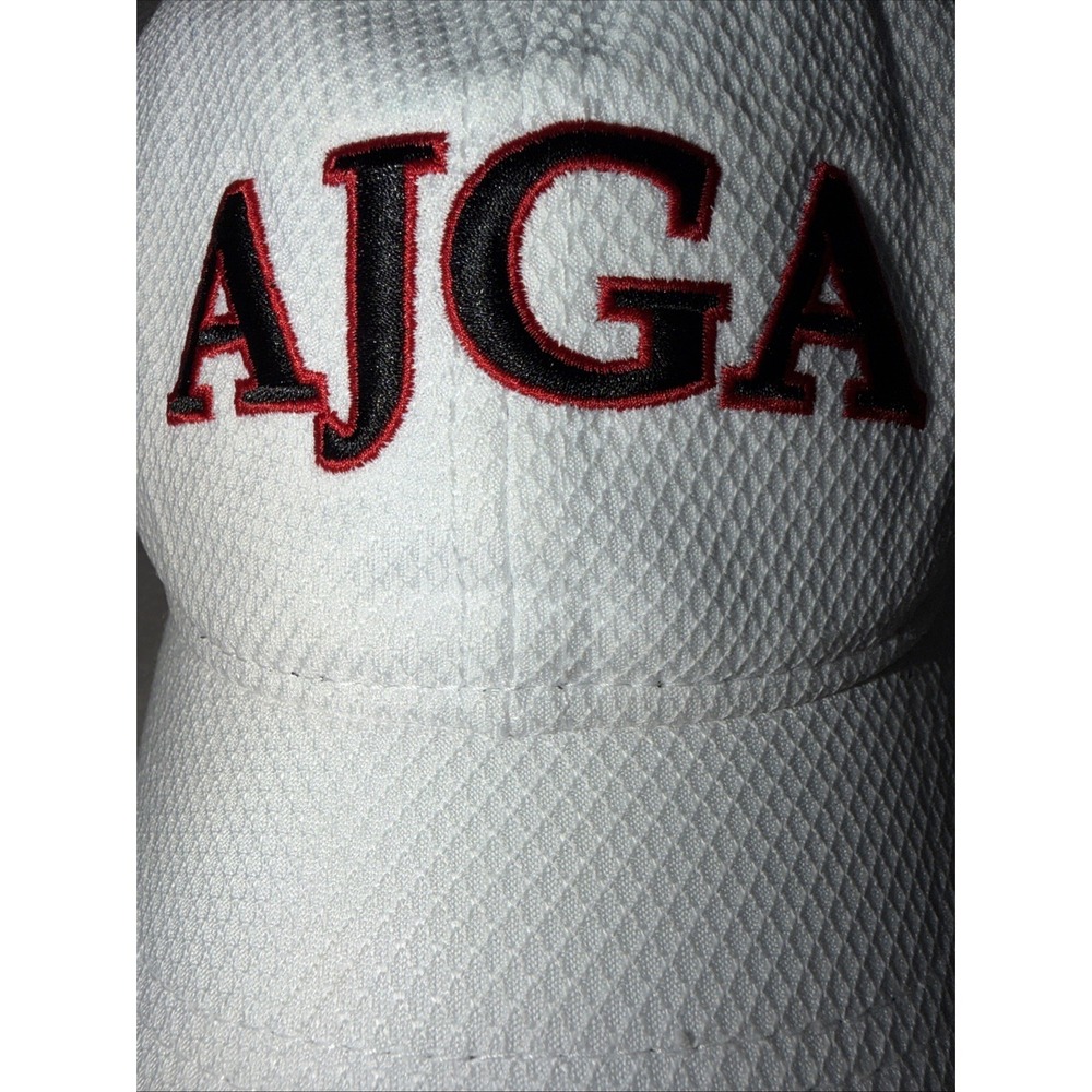 AJGA New Era 9Twenty Adjustable Unisex Breathable White Red Black Golf Hat - Picture 2 of 9